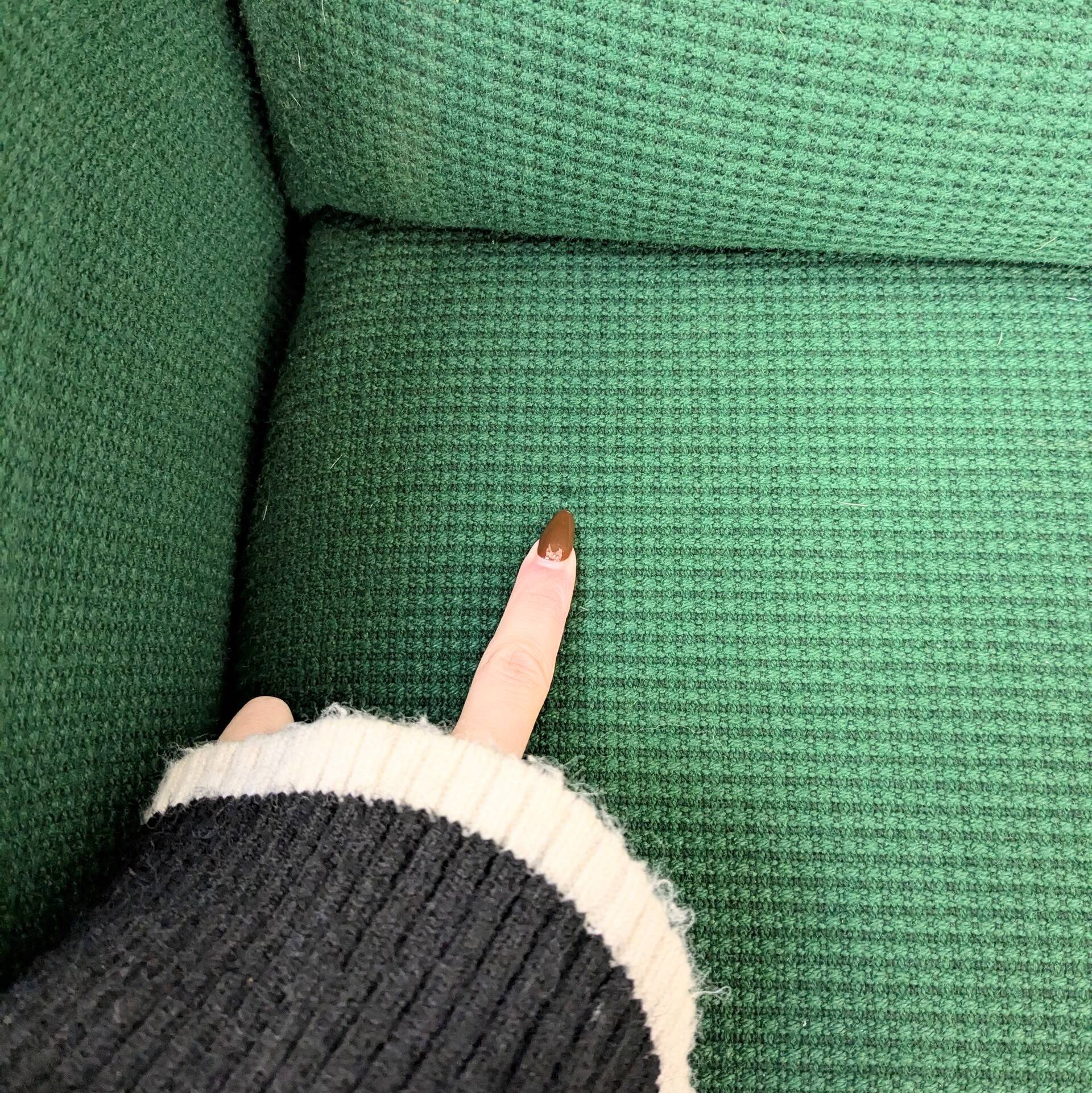 Green vintage armchair