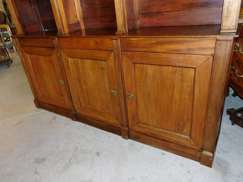 Large bibliothic 3 low-door walnut
