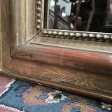 Louis Philippe period mirror with original gold leaf