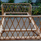 Rattan bed