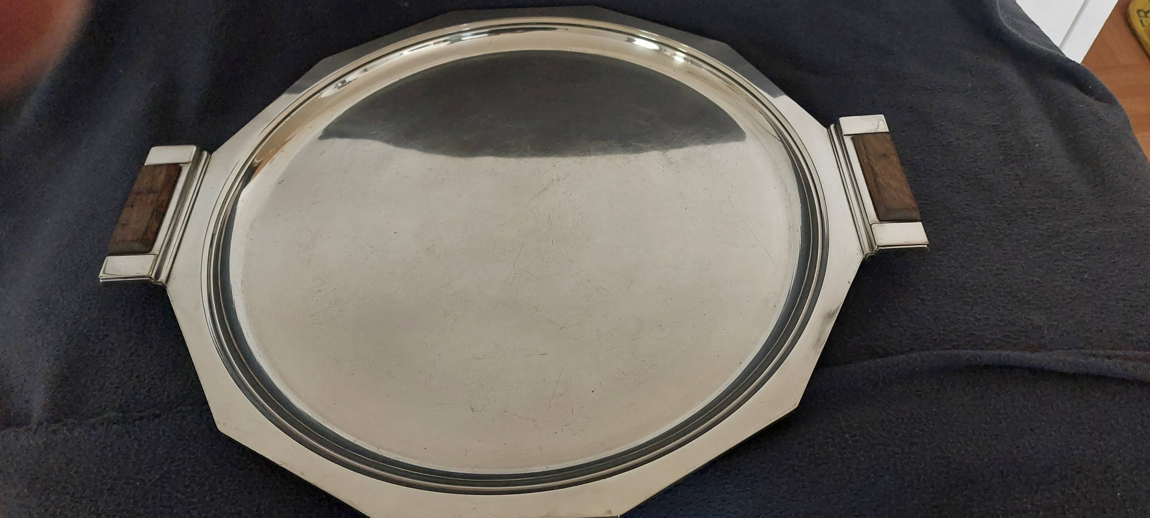 Boulenger coffee and tea service in silver metal