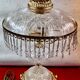 Italian style table lamp, glass artist Charles Balembois, glass & B