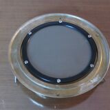 Mirror window in brass 70s - 29cm