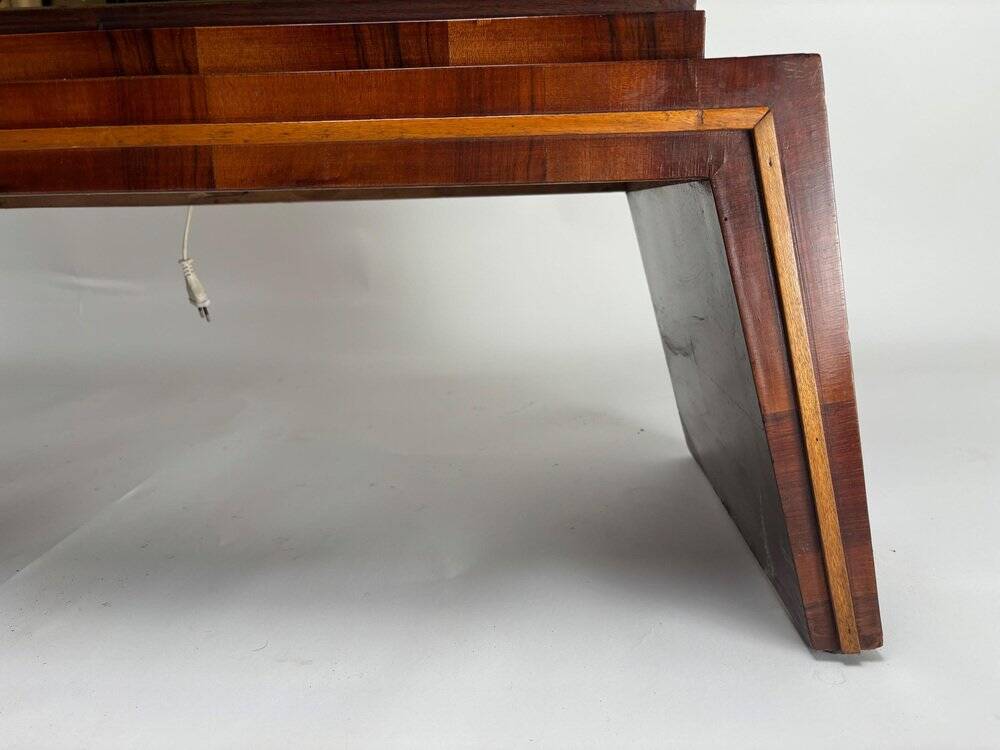 Mid-Century Modern Italian Mirrored Dry Bar Cabinet, 1950s