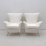 Art Dèco Italian Lounge Armchair from 50s,