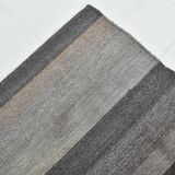 7x9 Gray & Teal Green Handmade Kilim Rug, 224x264Cm