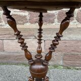 Selette wooden plant holder art deco barley rosary design
