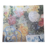 Gien rectangular dish - blue chair decor