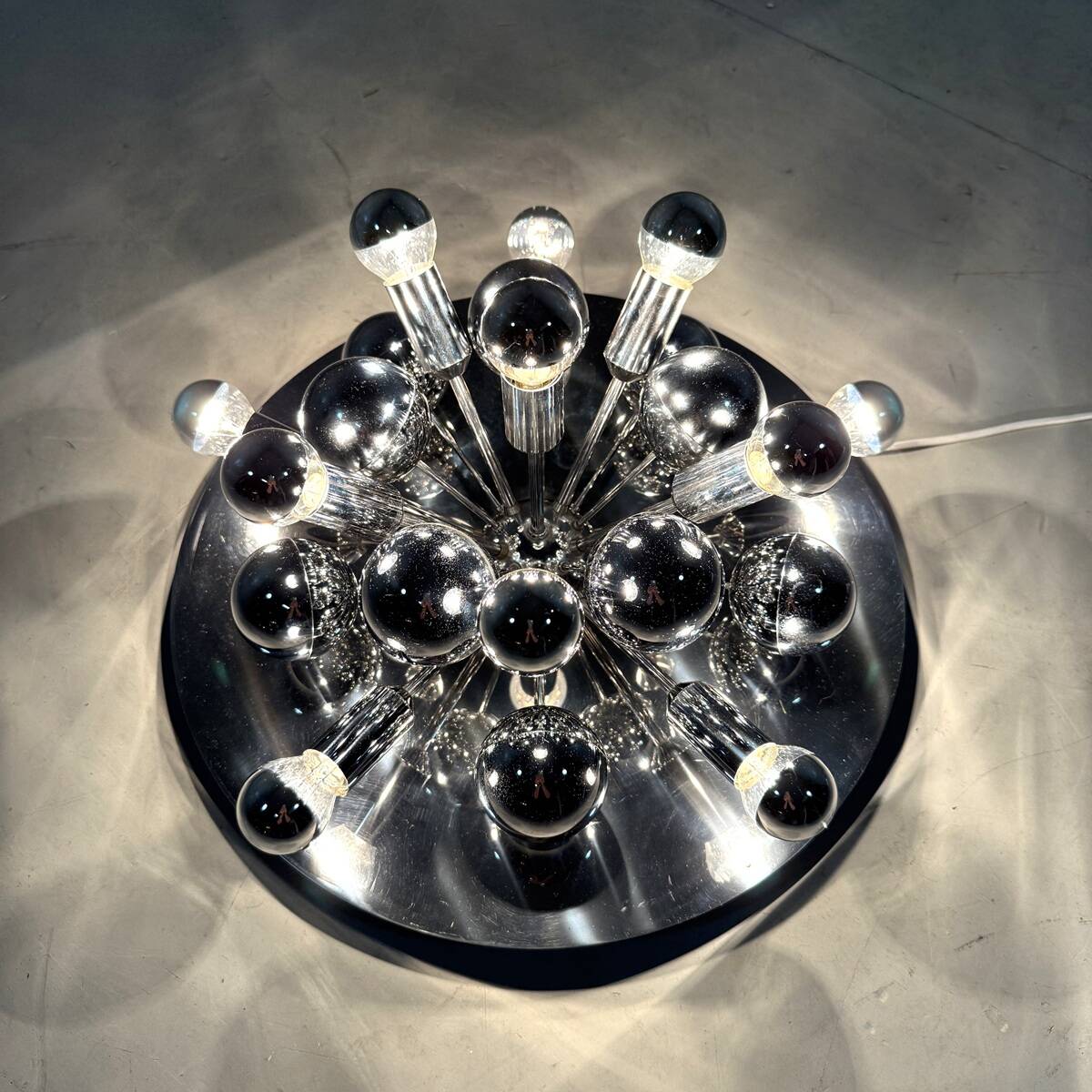 Cosack chrome Sputnik wall lamp / ceiling lamp 1960’s