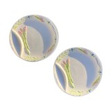 Les assiettes motif asperges