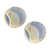 Les assiettes motif asperges