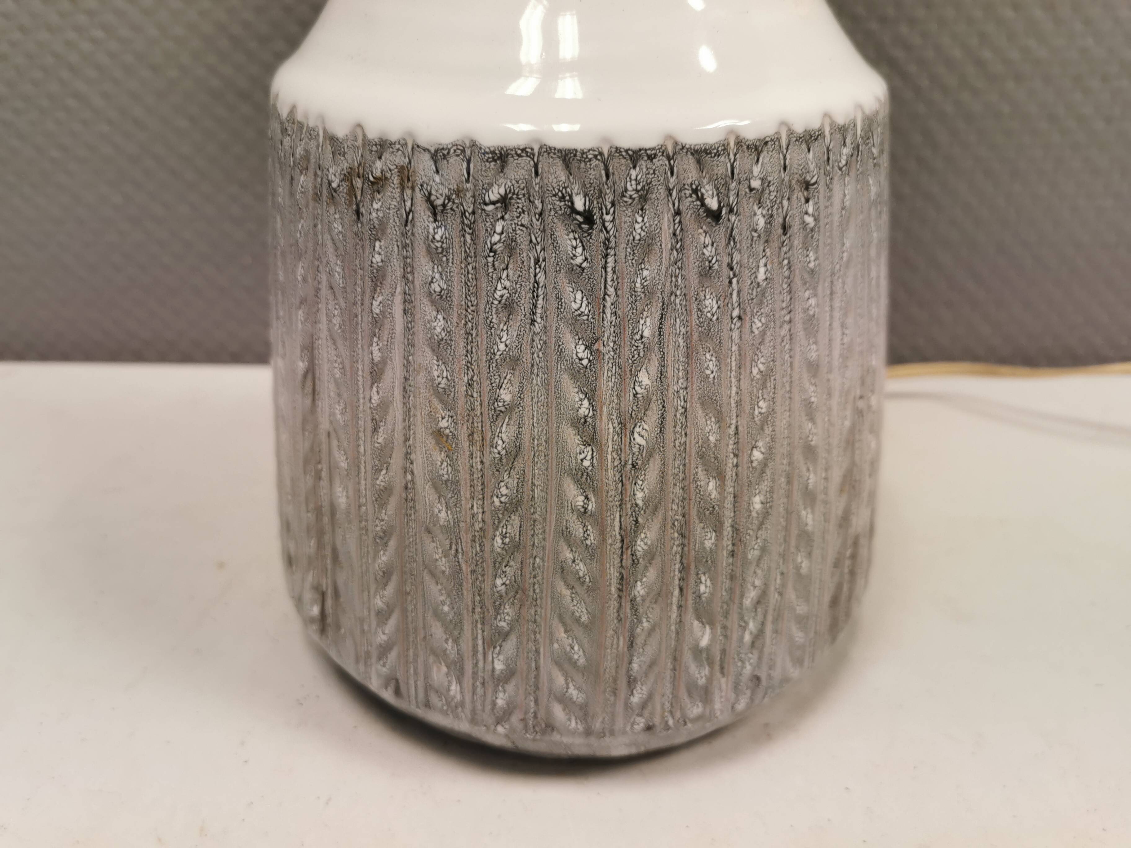 Large floor/table lamp in ceramic, from Danish Dissing ceramic