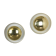 Set of two modernist brass metal sconces wall light, italy, 1950s
