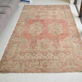 Oushak Vintage Wool Carpet
