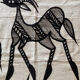 African art / tribal art tapestry of korhogo made by the senufo people in ivory coast twentieth era