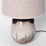 Lampe de style Art Déco en grès émaillé. Keramis