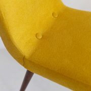 Mustard wool chair from the mid-century, Rajmund Halas, Europe, 1960s.