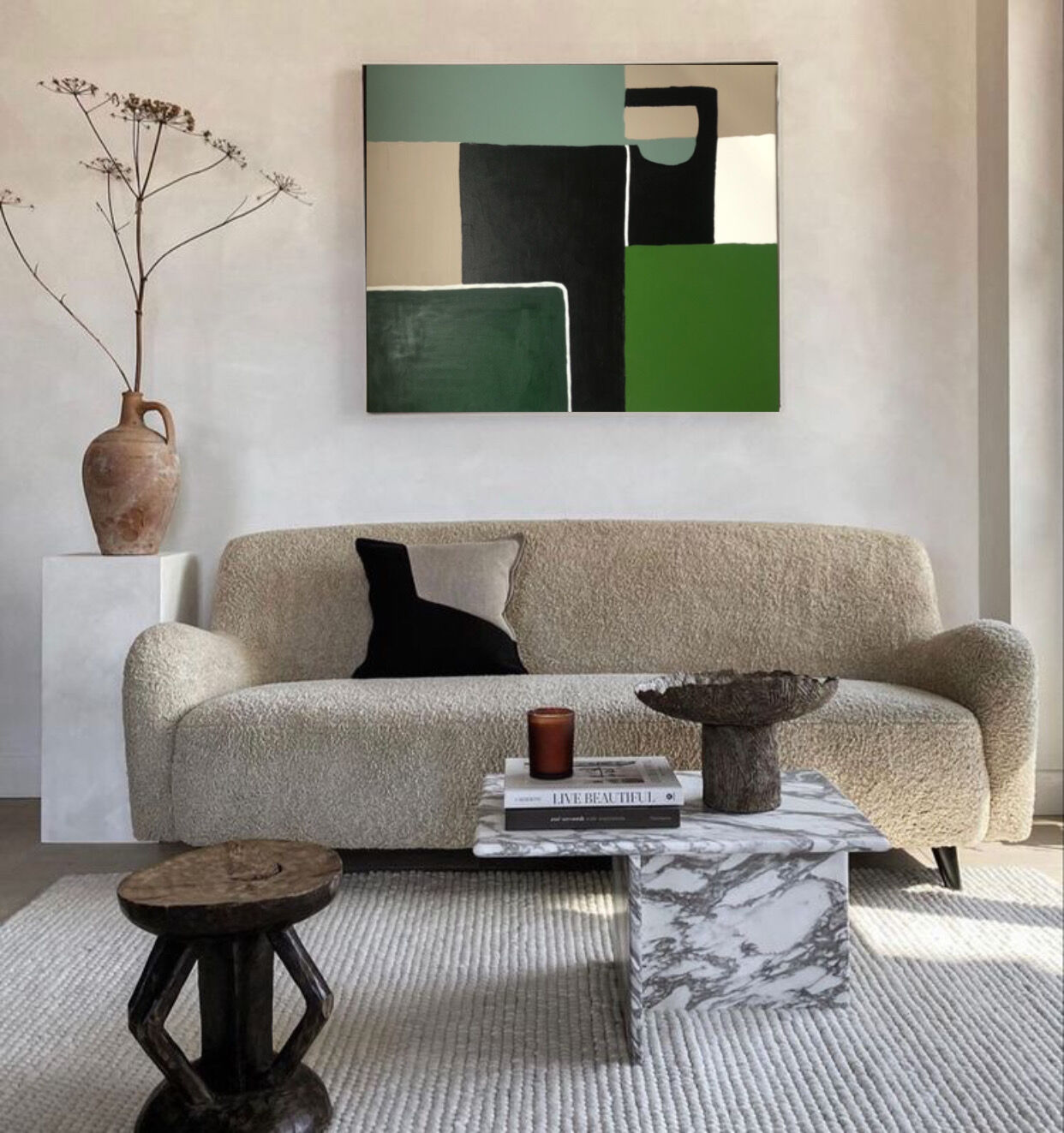 Abstrait géométrique vert no2