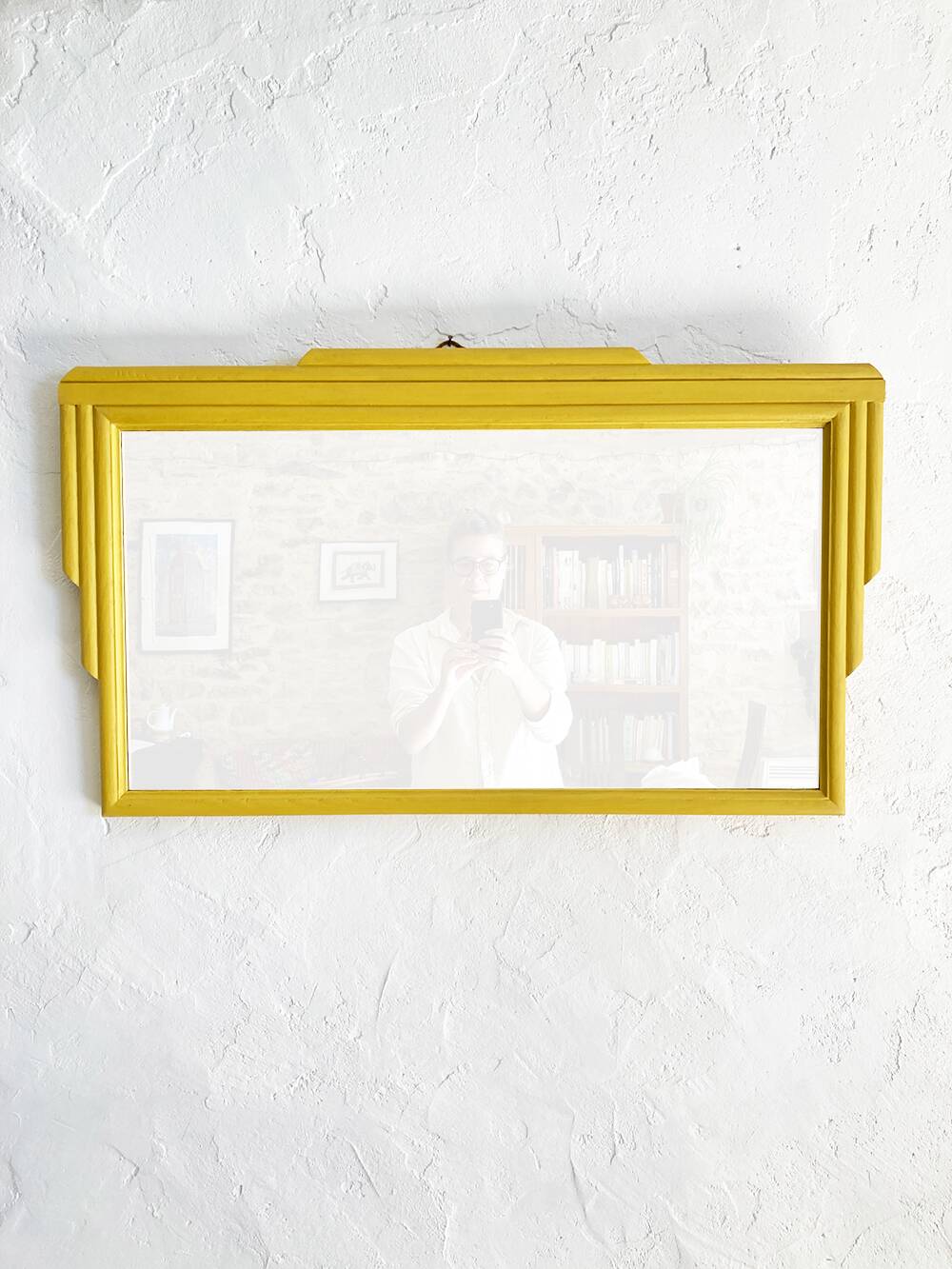 Horizontal art deco mirror