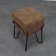 Low stool Bokk in leather by Ka-Lai Chan for Puik Design