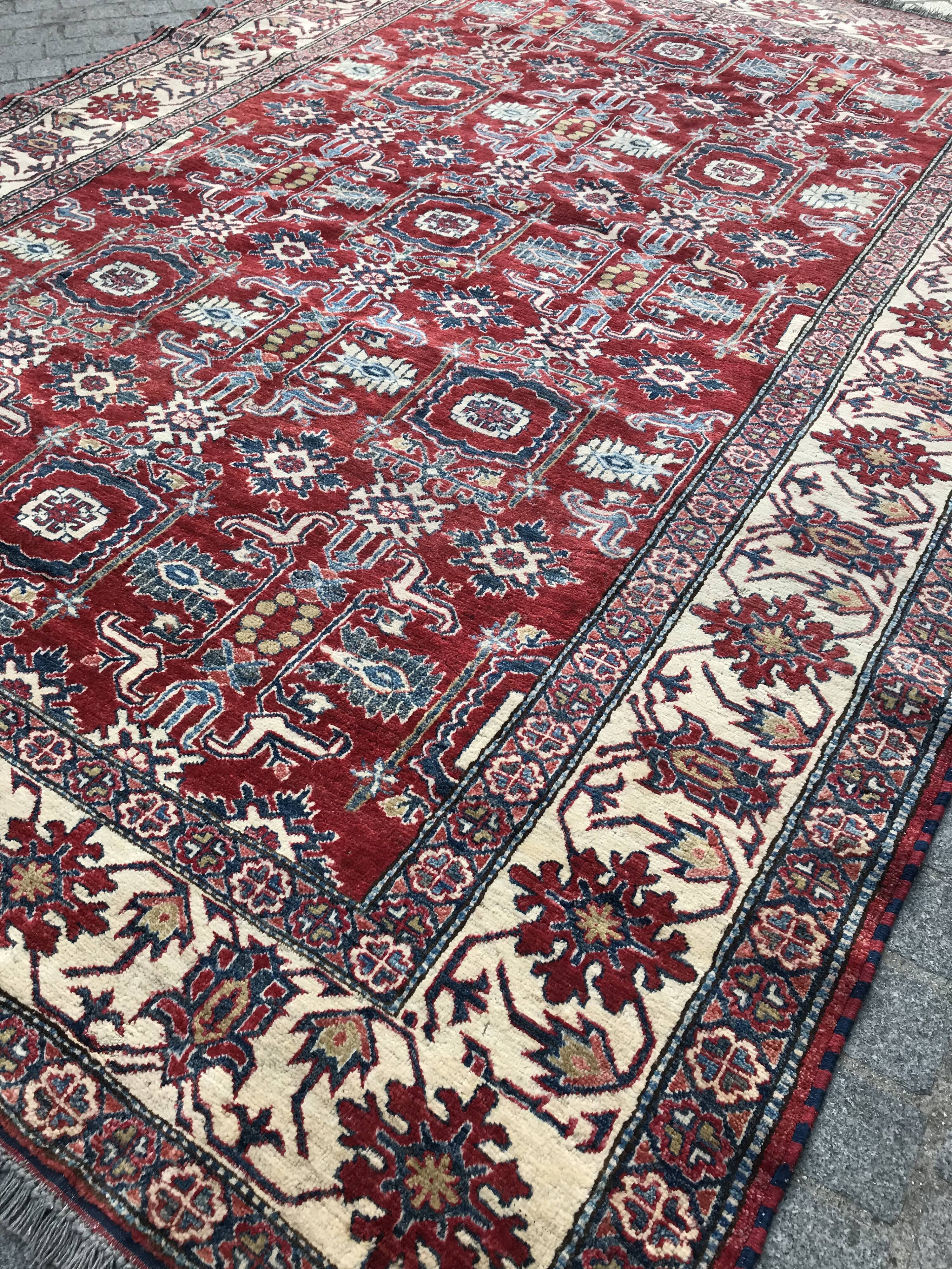 222X310cm hand made afghan Chobi rug