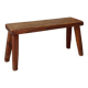 Brutalist oak bench 90 cm
