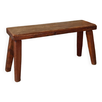 Brutalist oak bench 90 cm