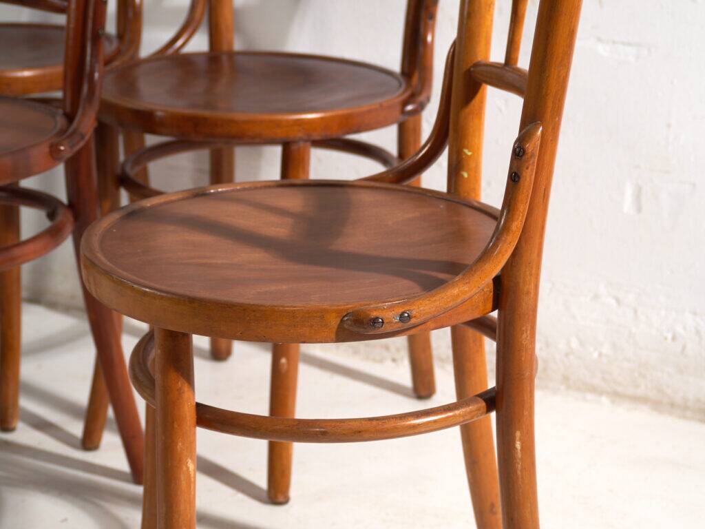 Antique bentwood chairs in Thonet style – Central Europe, circa 1930 – Set of 4 pieces #8