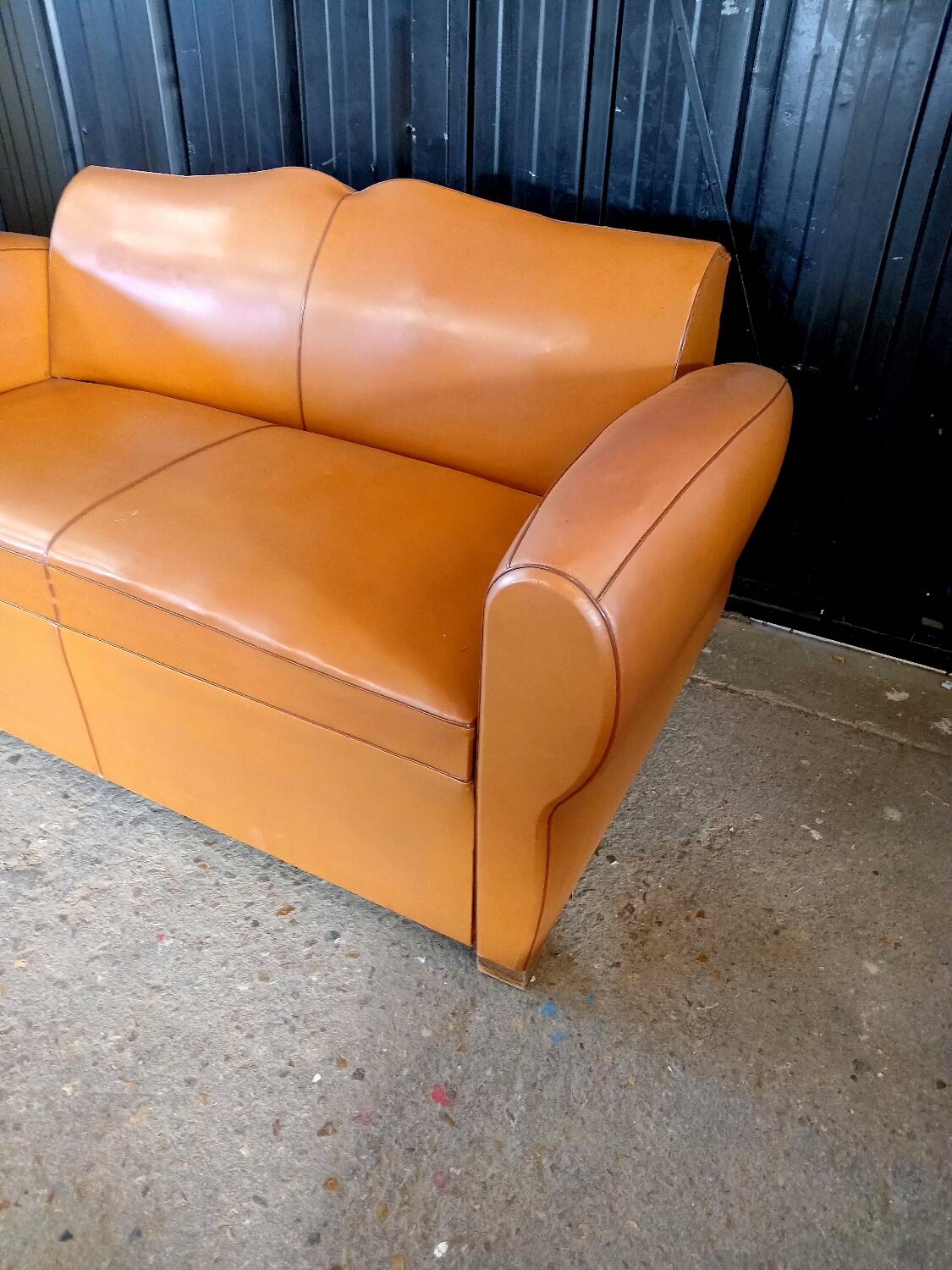 Vintage mustache club sofa 50s 60s