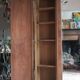 Art Deco wooden wardrobe with mirror