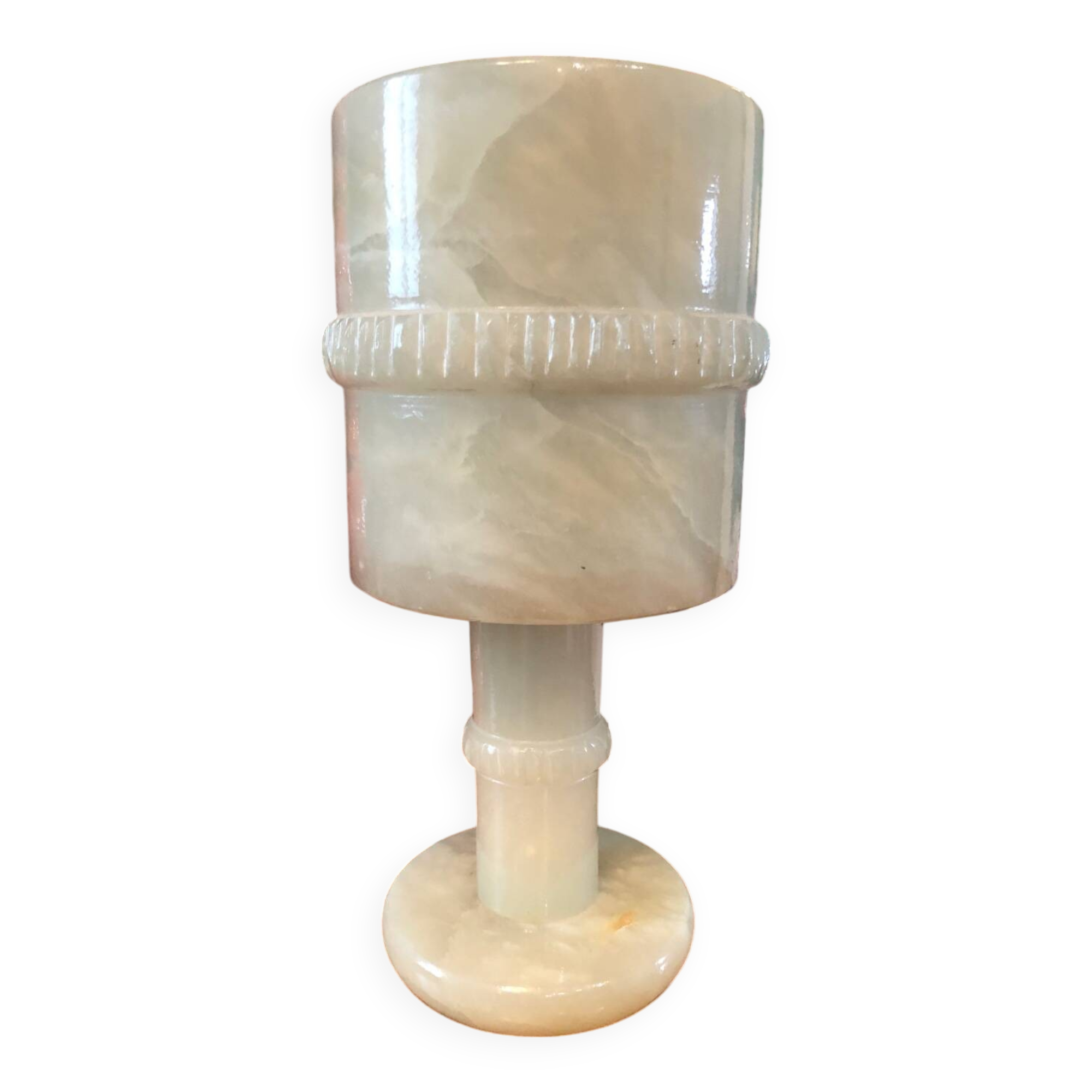 Magnificent vintage alabaster lamp from the 70s