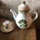 Teapot service and Gien cups