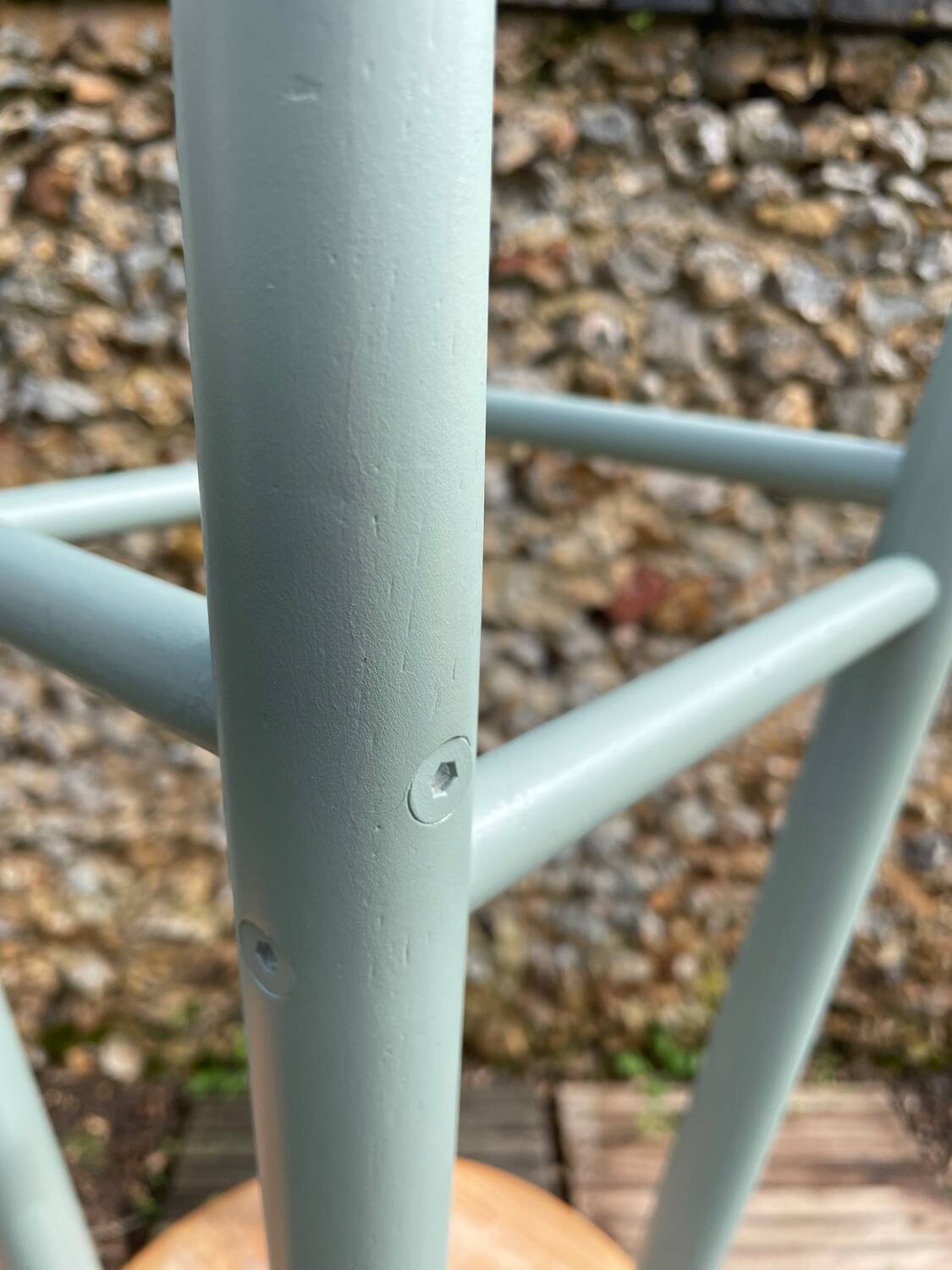 Pair of vintage wooden stools