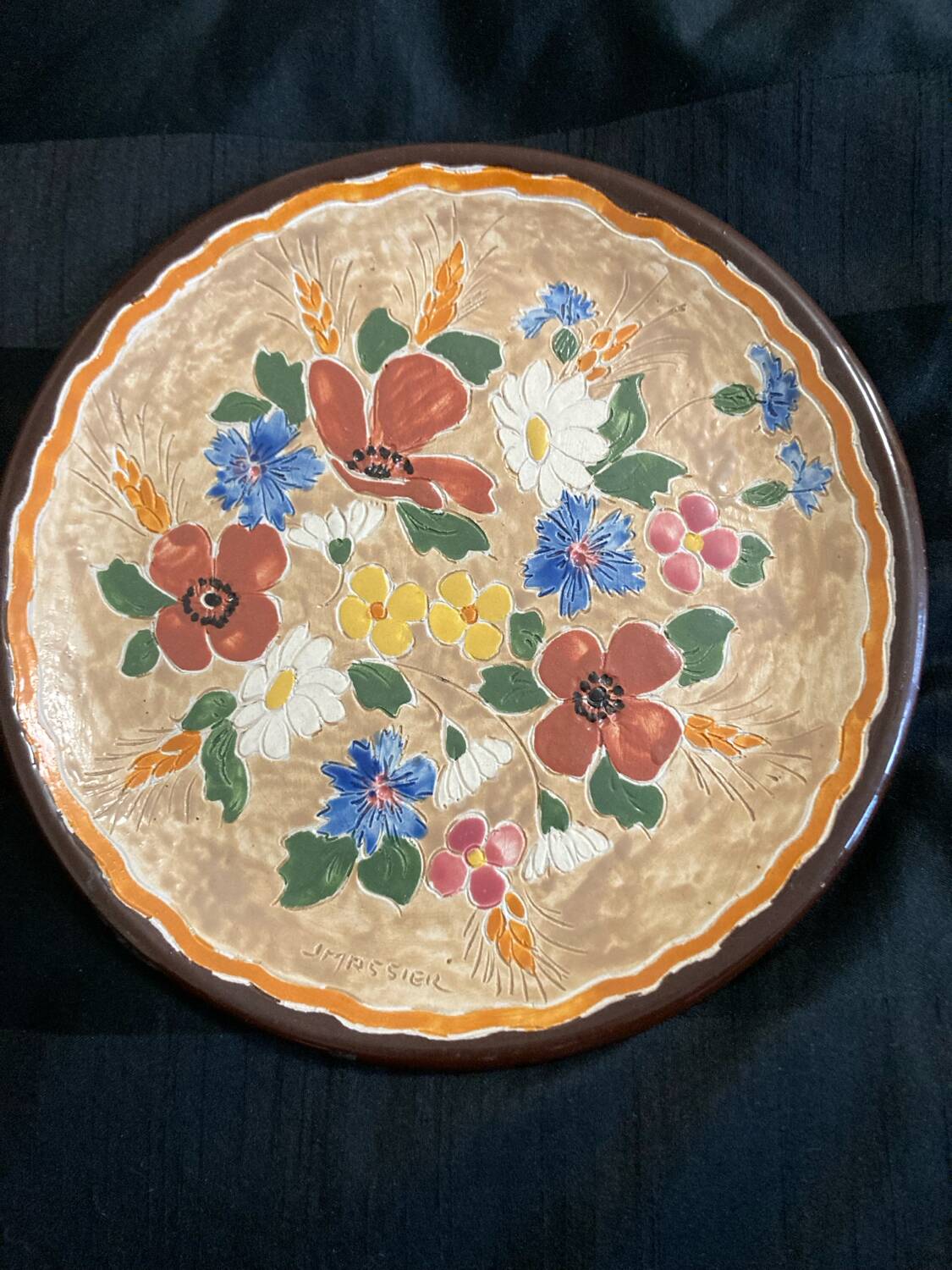 Old Vallauris plate Jerome Massier