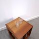 Meuble en teck LP sur roulettes, table d'appoint, table de nuit, armoire 1