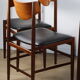 Set of 6 Gianfranco Frattini chairs in teak and black skai – 1960s