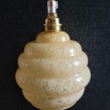 Baladeuse en verre de Clichy jaune