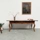 19th century walnut drapery table 2m1