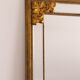 Large golden mirror Deknudt vintage 1970s