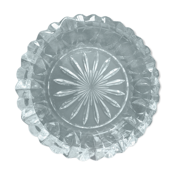 Glass ashtray 14 cm vintage