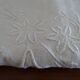 Old linen tablecloth 170 x 165 hand embroidered