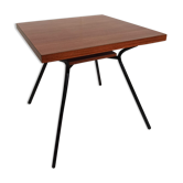 Table in formica square base black tube