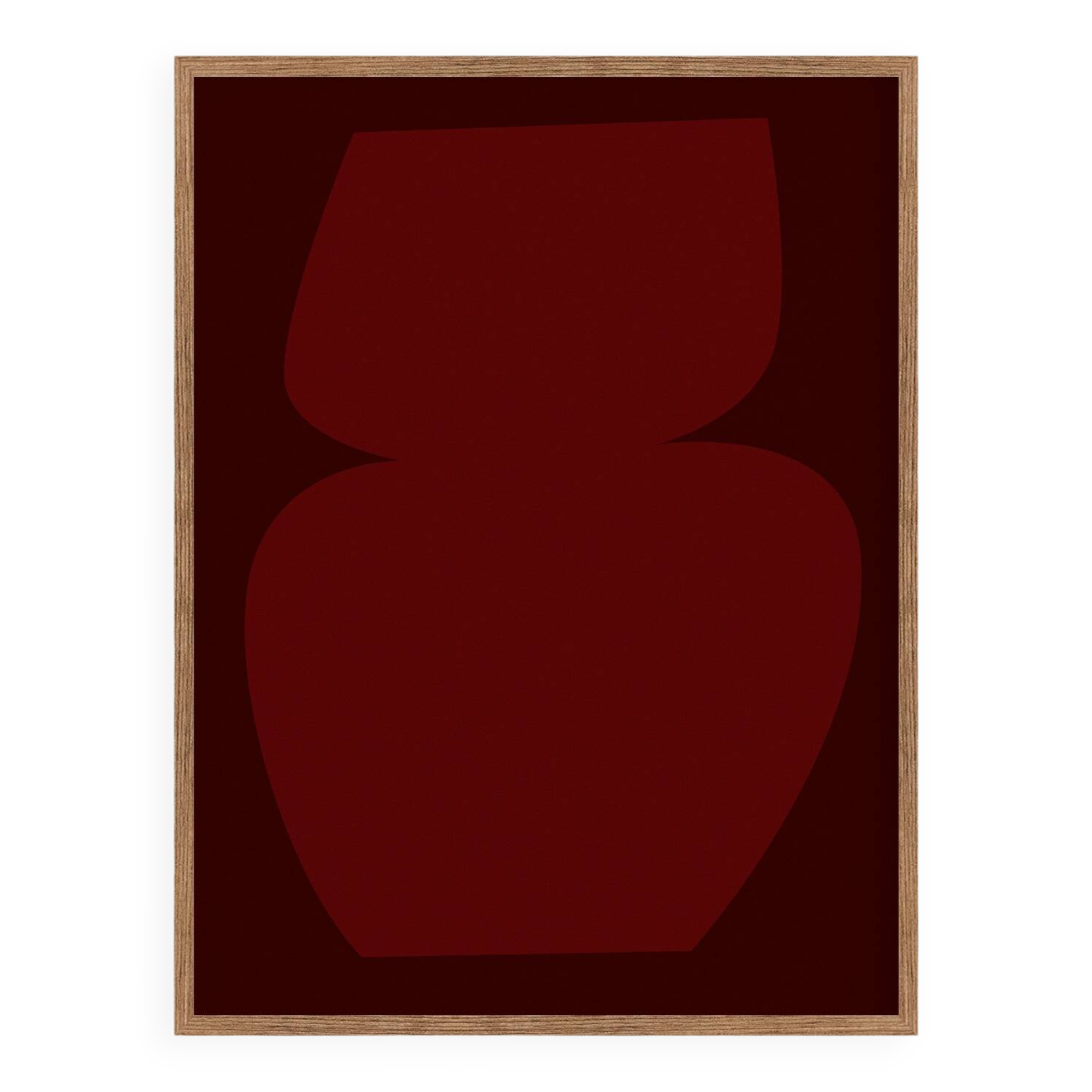 Abstract burgundy giclee print, 50x70