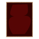 Abstract burgundy giclee print, 50x70