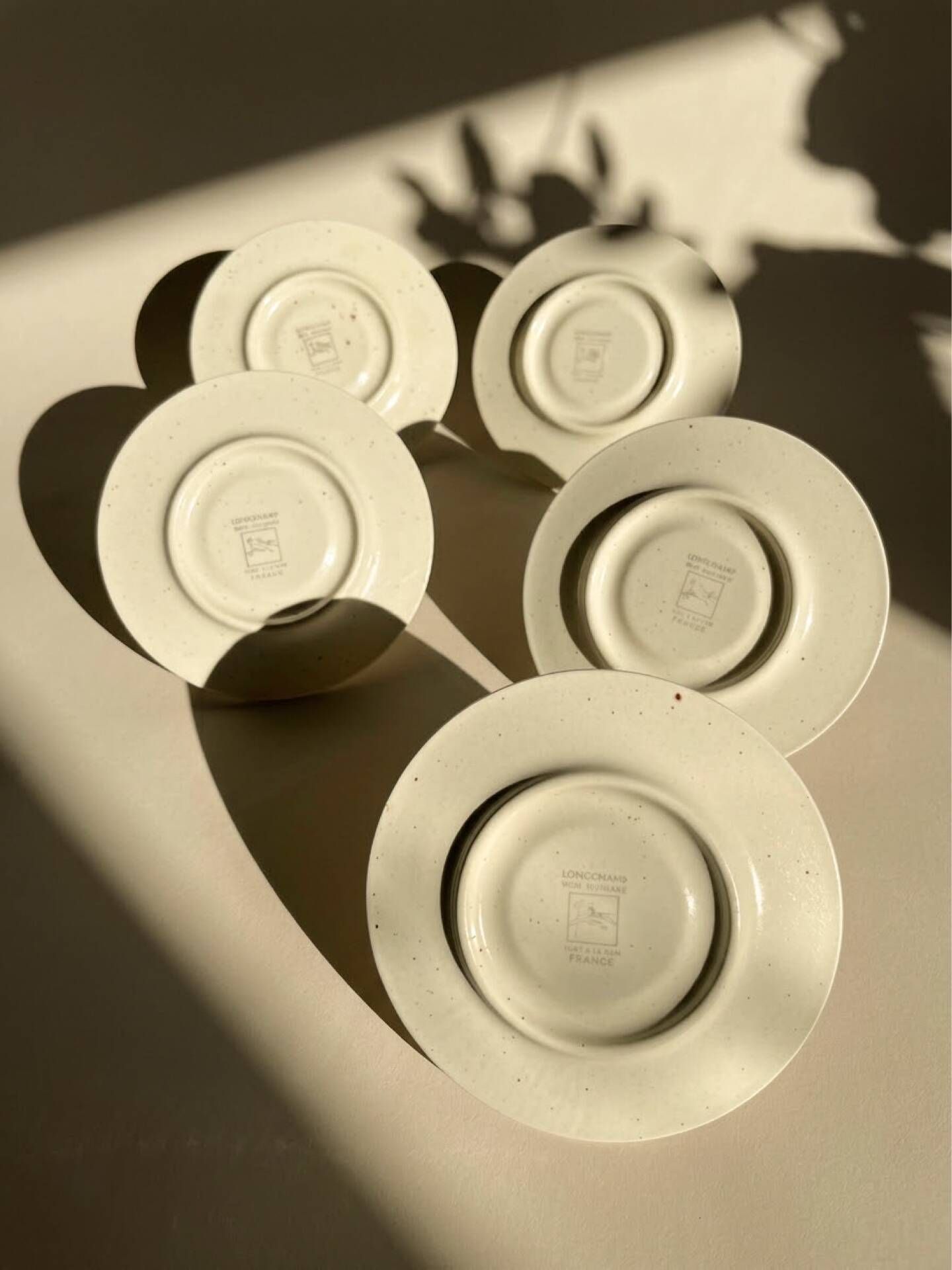 Vintage coffee service Longchamp – French earthenware, 1970s