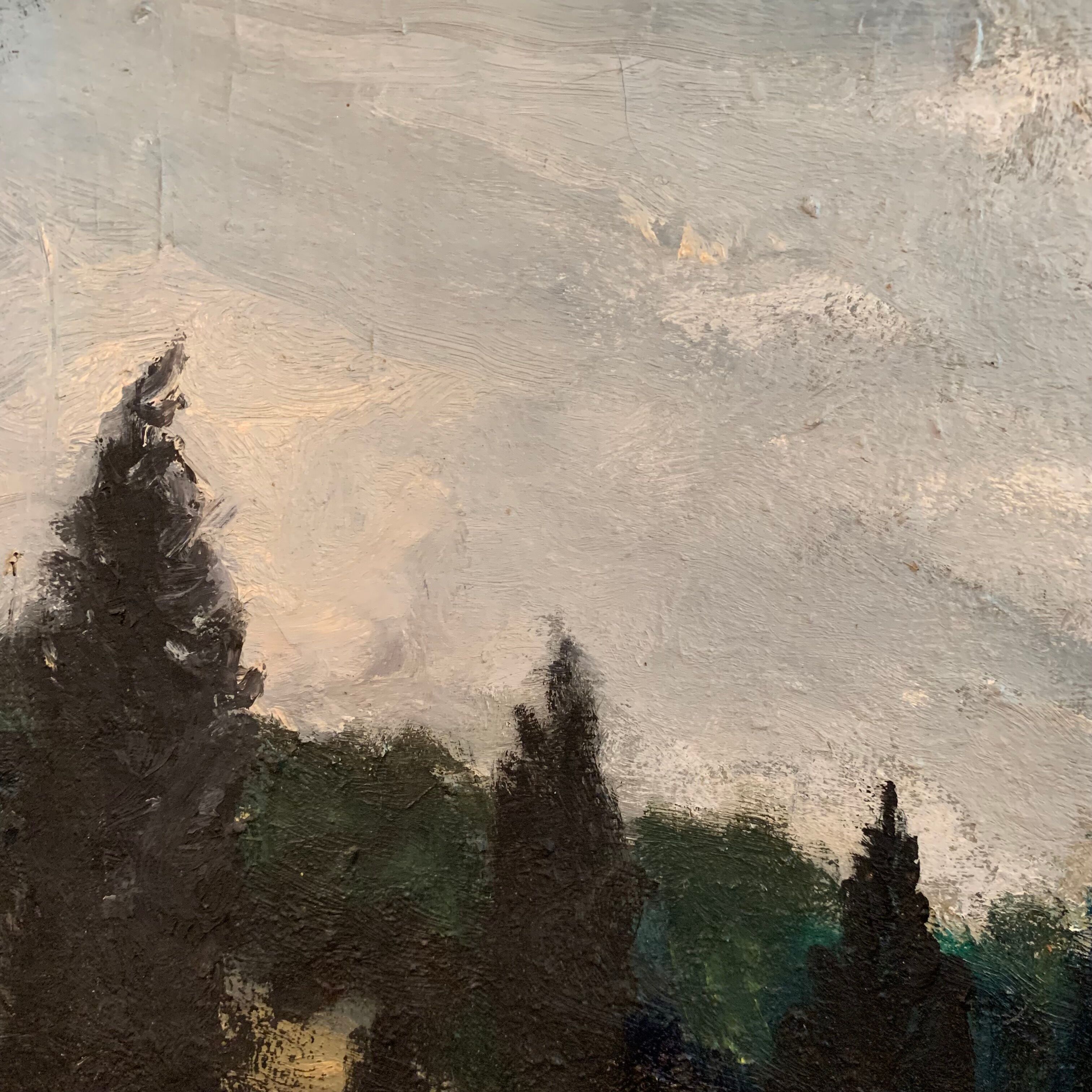 Rural landscape painting by Yetty Leytens
