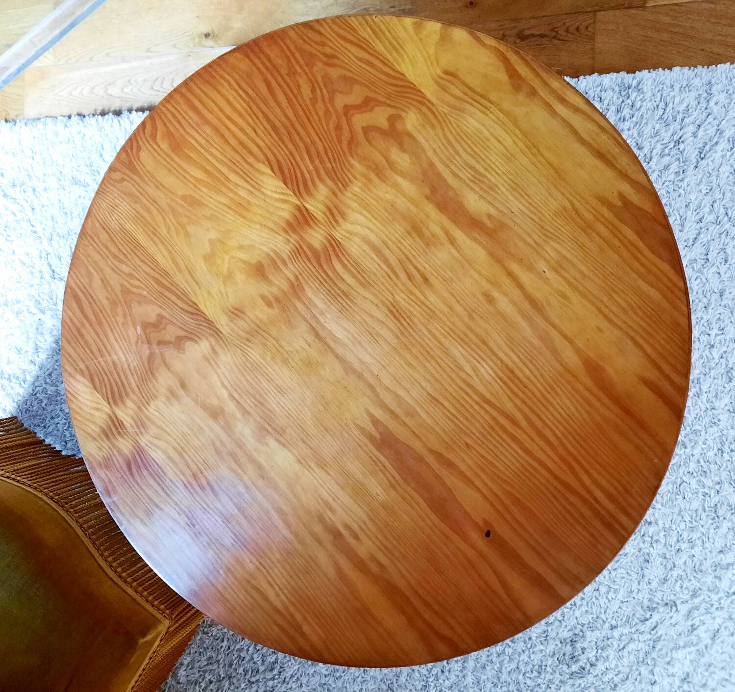 70s rattan coffee table