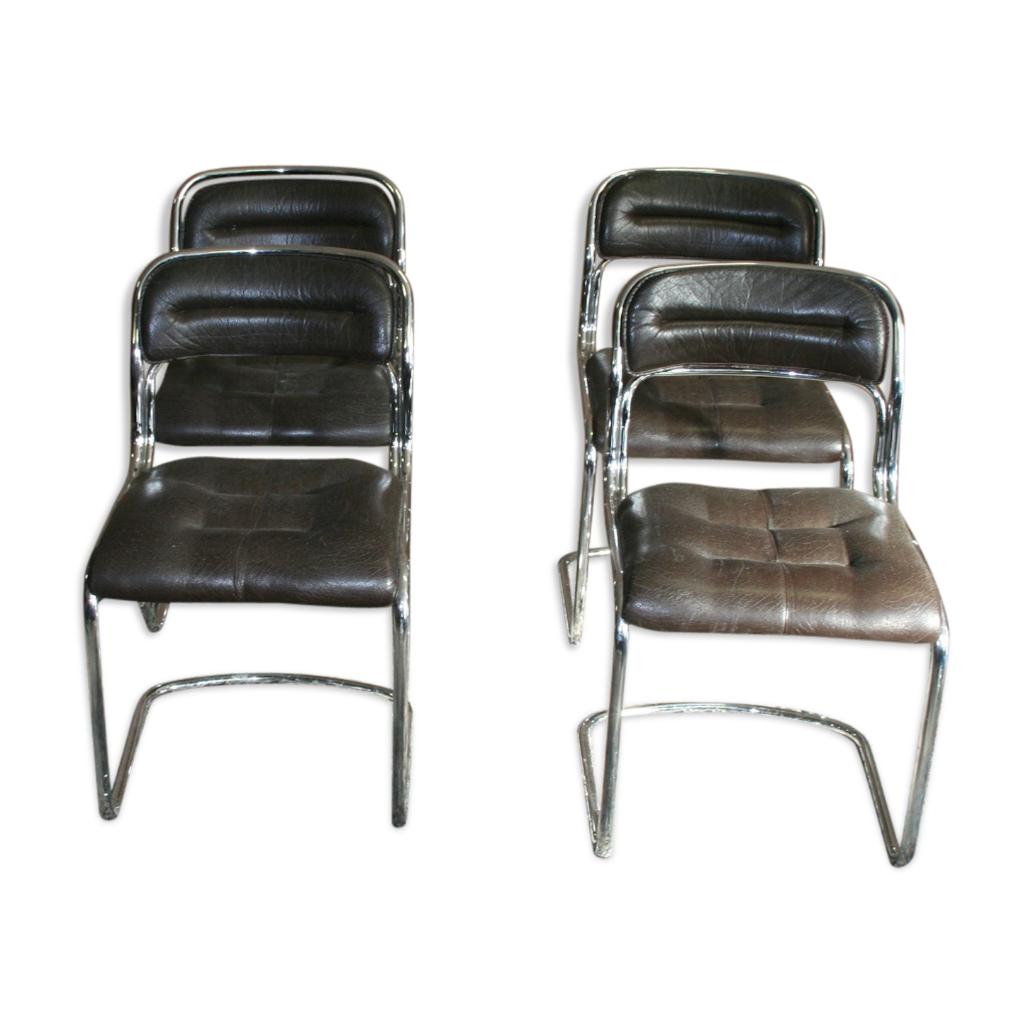 Lot de 4 chaises vintage