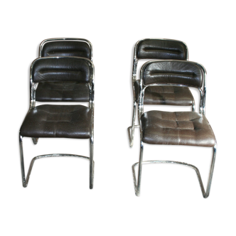Lot de 4 chaises vintage