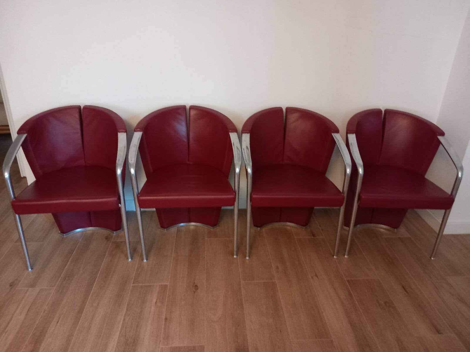 Set of 4 Estel Italian armchairs, designed by Favaretto & Partners